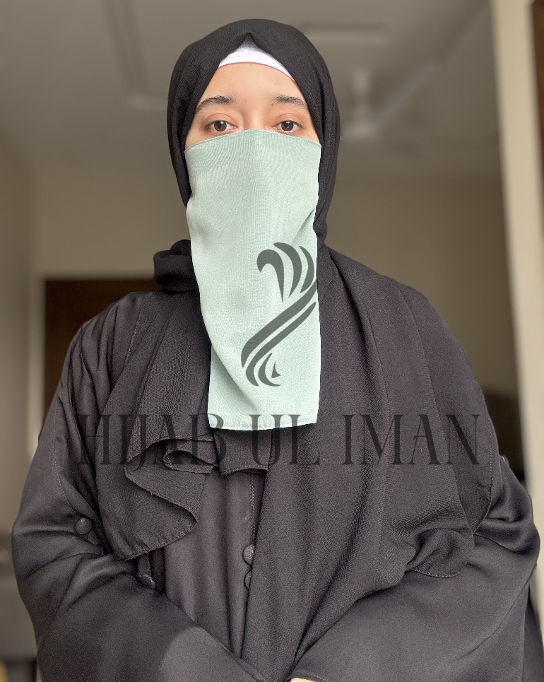 Half NIqab-Sage Green